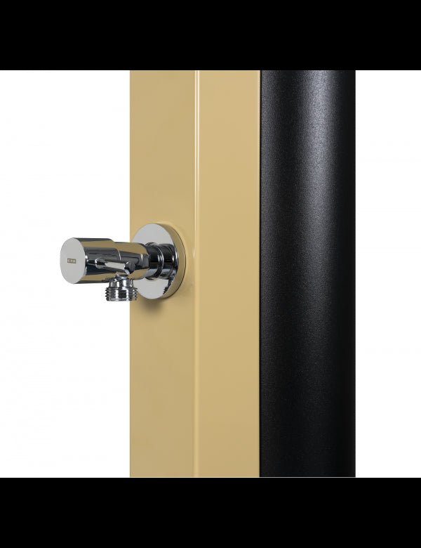 Doccia solare beige per piscina - con risciacquo dei piedi - 30L