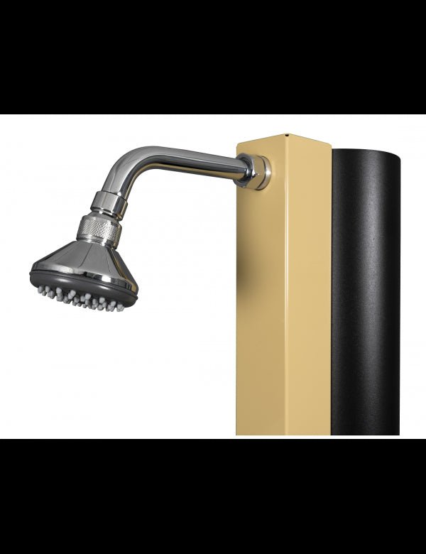Doccia solare beige per piscina - con risciacquo dei piedi - 30L