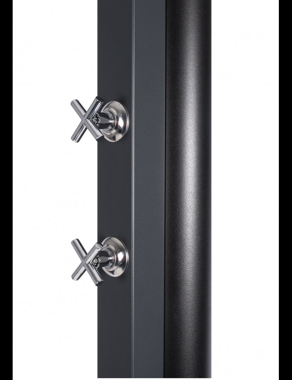 Doccia solare grigia per piscina con risciacquo dei piedi - 30L