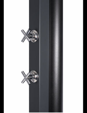 Doccia solare grigia per piscina con risciacquo dei piedi - 30L