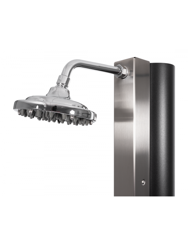 Doccia solare per piscina in acciaio inossidabile con risciacquo dei piedi - 30L