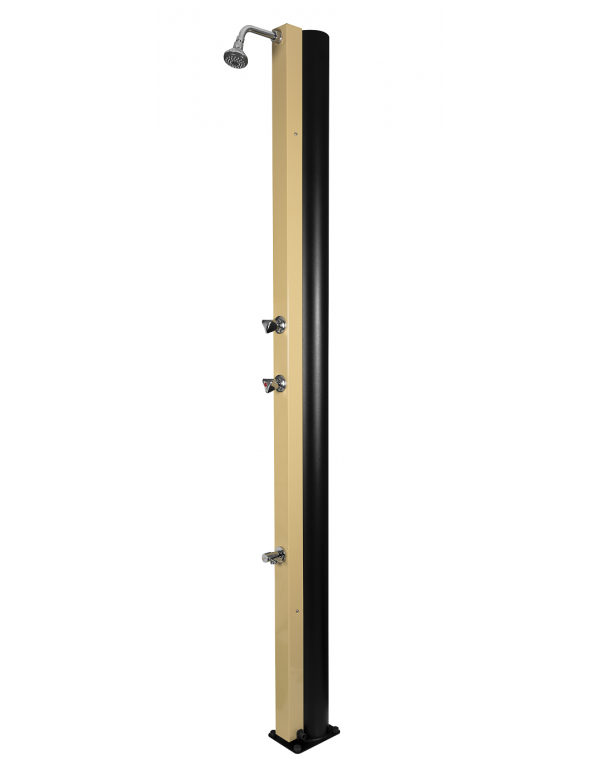 Doccia solare beige per piscina - con risciacquo dei piedi - 30L