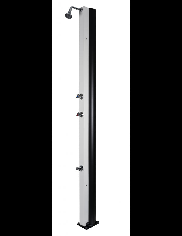 Doccia solare bianca per piscina con risciacquo dei piedi - 30L