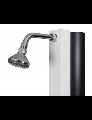 Doccia solare bianca per piscina con risciacquo dei piedi - 30L