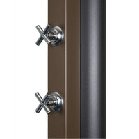 Doccia solare rustica marrone per piscina - 30L