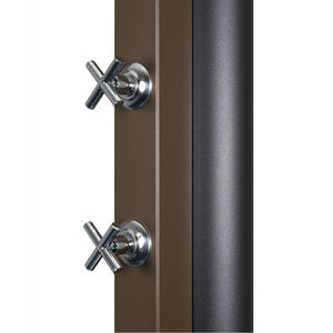 Doccia solare rustica marrone per piscina - 30L