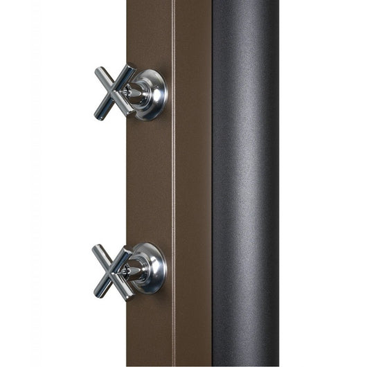 Doccia solare rustica marrone per piscina - 30L