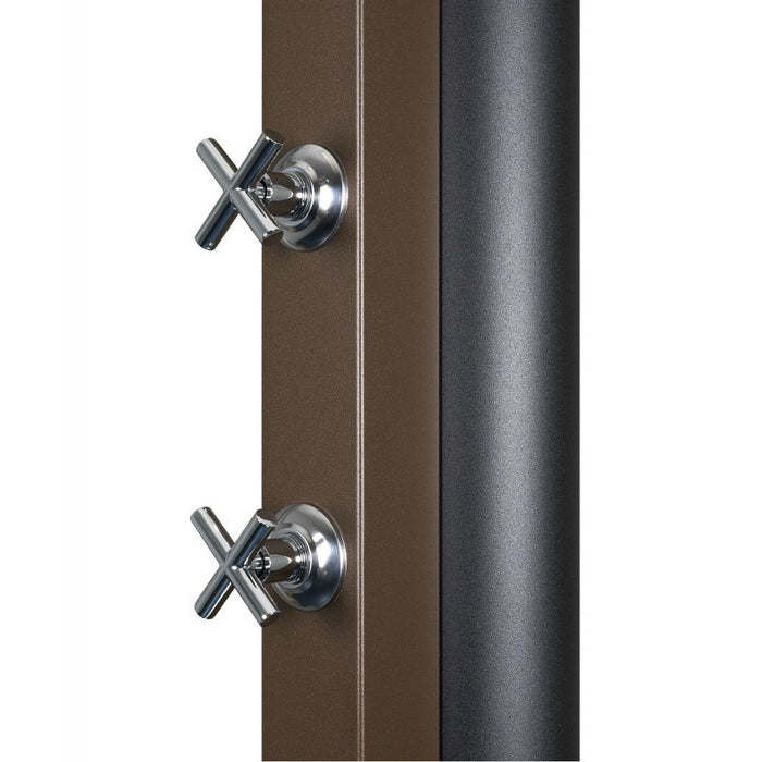 Doccia solare rustica marrone per piscina - 30L