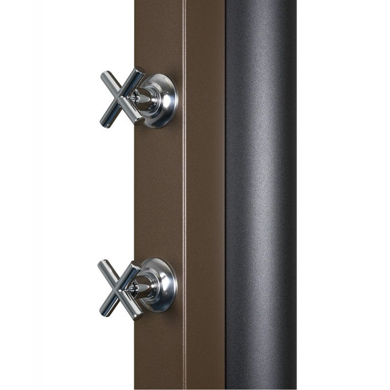 Doccia solare rustica marrone per piscina - 30L