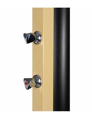 Doccia solare beige per piscina - con risciacquo dei piedi - 30L