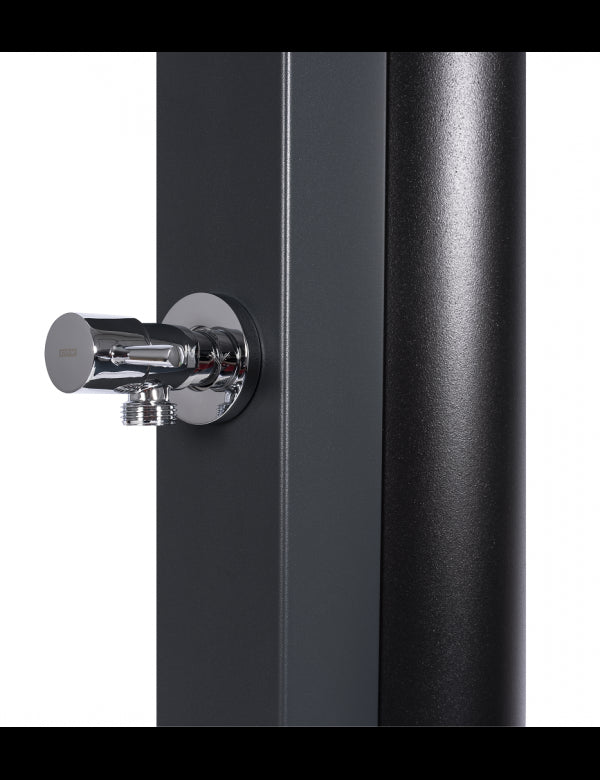 Doccia solare grigia per piscina con risciacquo dei piedi - 30L