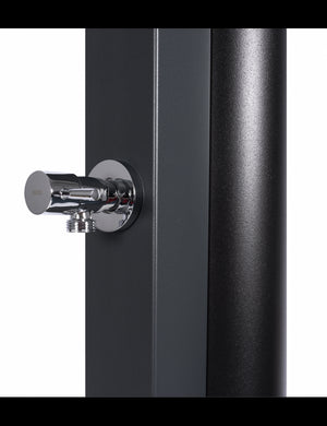 Doccia solare grigia per piscina con risciacquo dei piedi - 30L