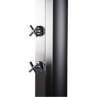 Doccia solare per piscina in acciaio inossidabile con risciacquo dei piedi - 40L