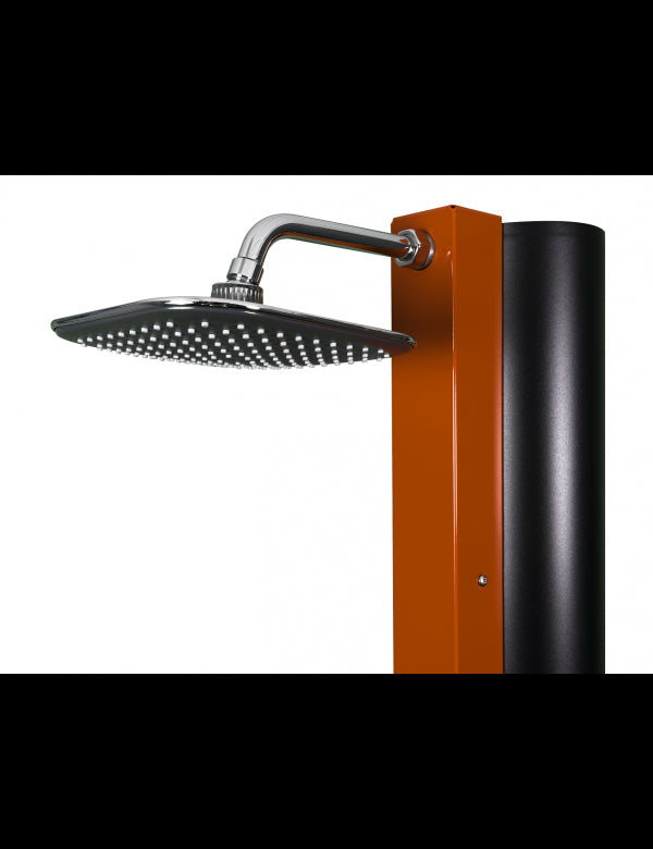 Doccia solare arancione per piscina con risciacquo dei piedi - 40L