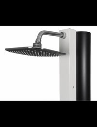 Doccia solare bianca per piscina - con risciacquo dei piedi - 40L