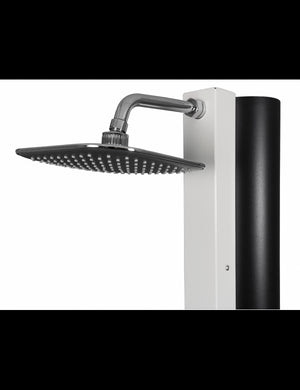 Doccia solare bianca per piscina - con risciacquo dei piedi - 40L