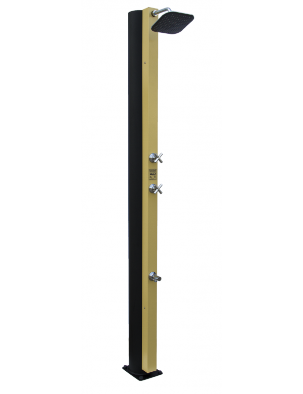 Doccia solare beige per piscina con risciacquo dei piedi - 40L