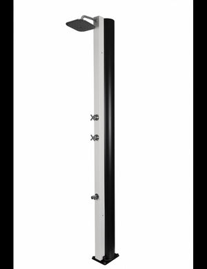 Doccia solare bianca per piscina - con risciacquo dei piedi - 40L