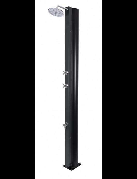 Doccia solare grigia per piscina con risciacquo dei piedi - 40L