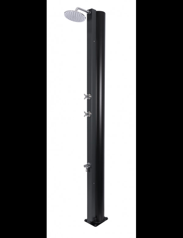 Doccia solare grigia per piscina con risciacquo dei piedi - 40L