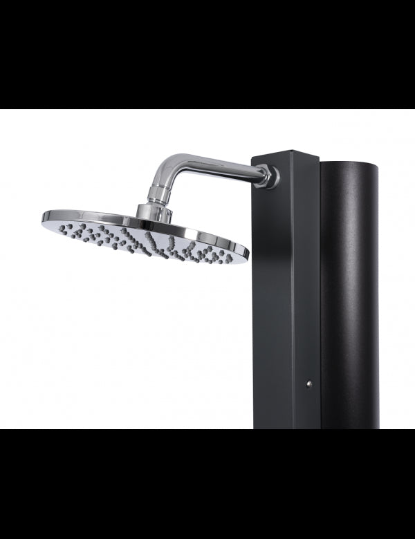 Doccia solare grigia per piscina con risciacquo dei piedi - 40L