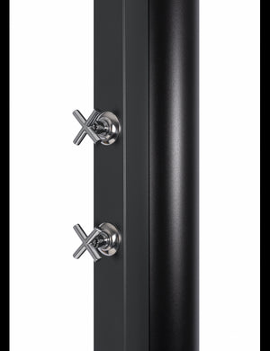 Doccia solare grigia per piscina con risciacquo dei piedi - 40L