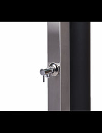 Doccia solare per piscina in acciaio inossidabile con risciacquo dei piedi - 40L