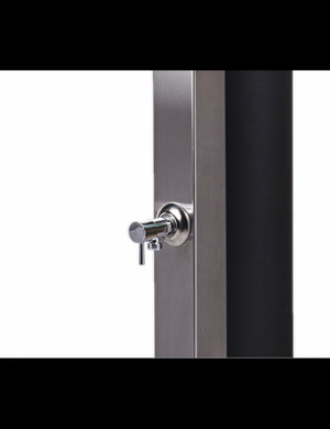 Doccia solare per piscina in acciaio inossidabile con risciacquo dei piedi - 40L