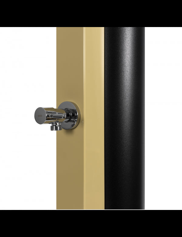 Doccia solare beige per piscina con risciacquo dei piedi - 40L