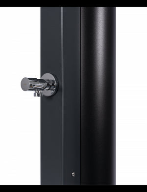 Doccia solare grigia per piscina con risciacquo dei piedi - 40L