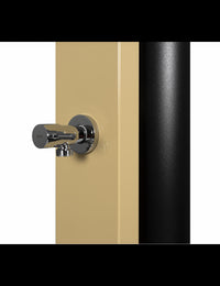 PULSATE Doccia solare beige per piscina con risciacquo dei piedi - 40L