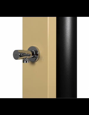 PULSATE Doccia solare beige per piscina con risciacquo dei piedi - 40L