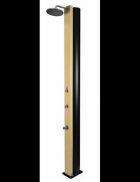 PULSATE Doccia solare beige per piscina con risciacquo dei piedi - 40L