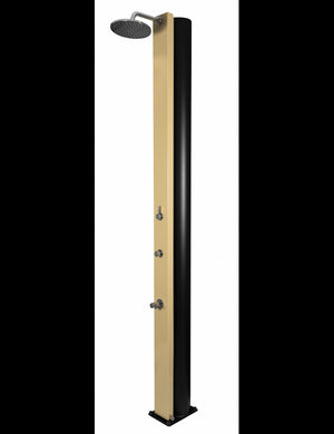 PULSATE Doccia solare beige per piscina con risciacquo dei piedi - 40L