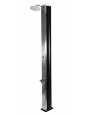 PULSATE in acciaio inox doccia solare per piscina in acciaio inox con piedini temporizzati 40L