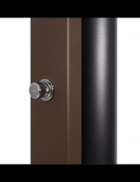 PULSATE Marrone Piscina Solare Doccia Filo Temporizzato Piedi 40L