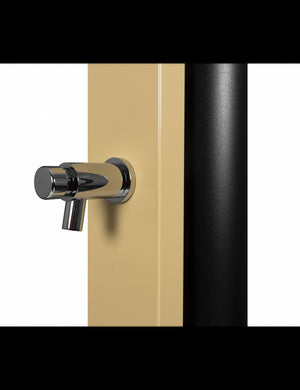 PULSATE Doccia solare per piscina beige con risciacquo dei piedi temporizzato 40L