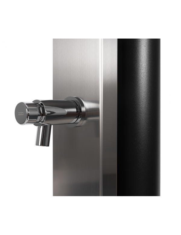 PULSATE in acciaio inox doccia solare per piscina in acciaio inox con piedini temporizzati 40L