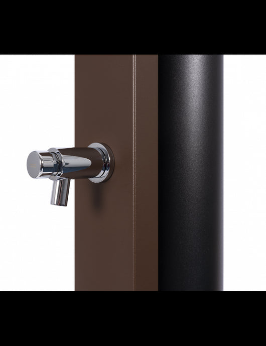 PULSATE Marrone Piscina Solare Doccia Filo Temporizzato Piedi 40L