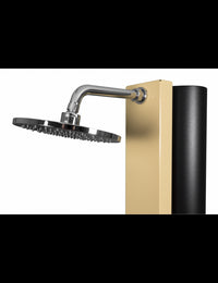 PULSATE Doccia solare per piscina beige con risciacquo dei piedi temporizzato 40L