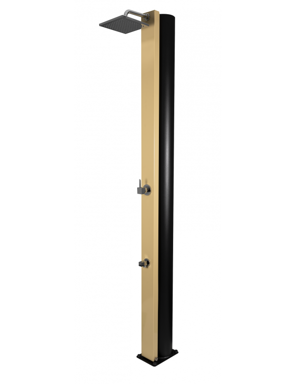 SQUARE Doccia Solare Beige con Risciacquo Piedi - 40L