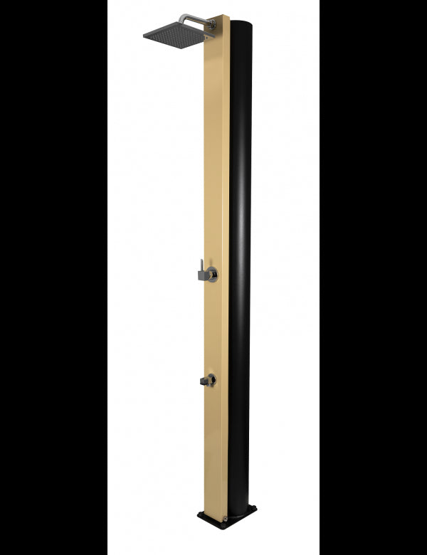 SQUARE Doccia Solare Beige con Risciacquo Piedi - 40L