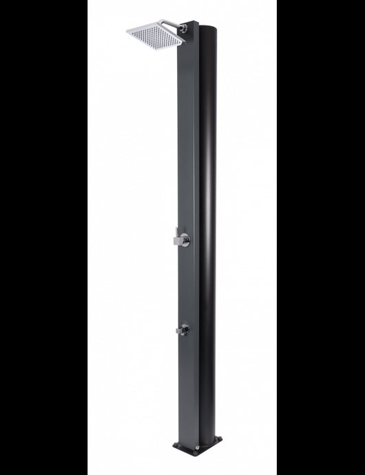 SQUARE Doccia Solare per Piscina Grigio Antracite con Piedini a Filo 40L