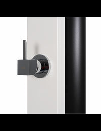 SQUARE Doccia solare bianca per piscina con risciacquo dei piedi - 40L