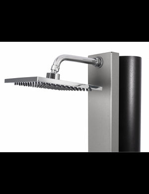 SQUARE Doccia solare per piscina grigia - 40L