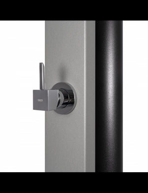 SQUARE Doccia solare per piscina grigia - 40L