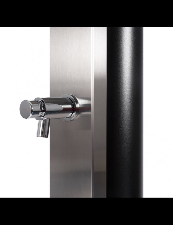 ULTIMATE Doccia Solare per Piscina in Acciaio Risciacquo Piedi Temporizzati 40L