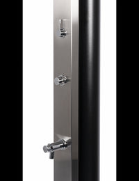 ULTIMATE Doccia Solare per Piscina in Acciaio Gambe A Filo Temporizzato 60L