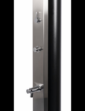 ULTIMATE Doccia Solare per Piscina in Acciaio Gambe A Filo Temporizzato 60L