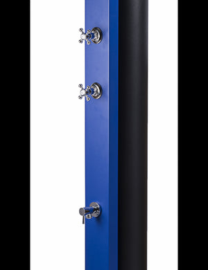 ULTRAMARINE Blue Solar Doccia per Piscina con Risciacquo dei Piedi - 40L